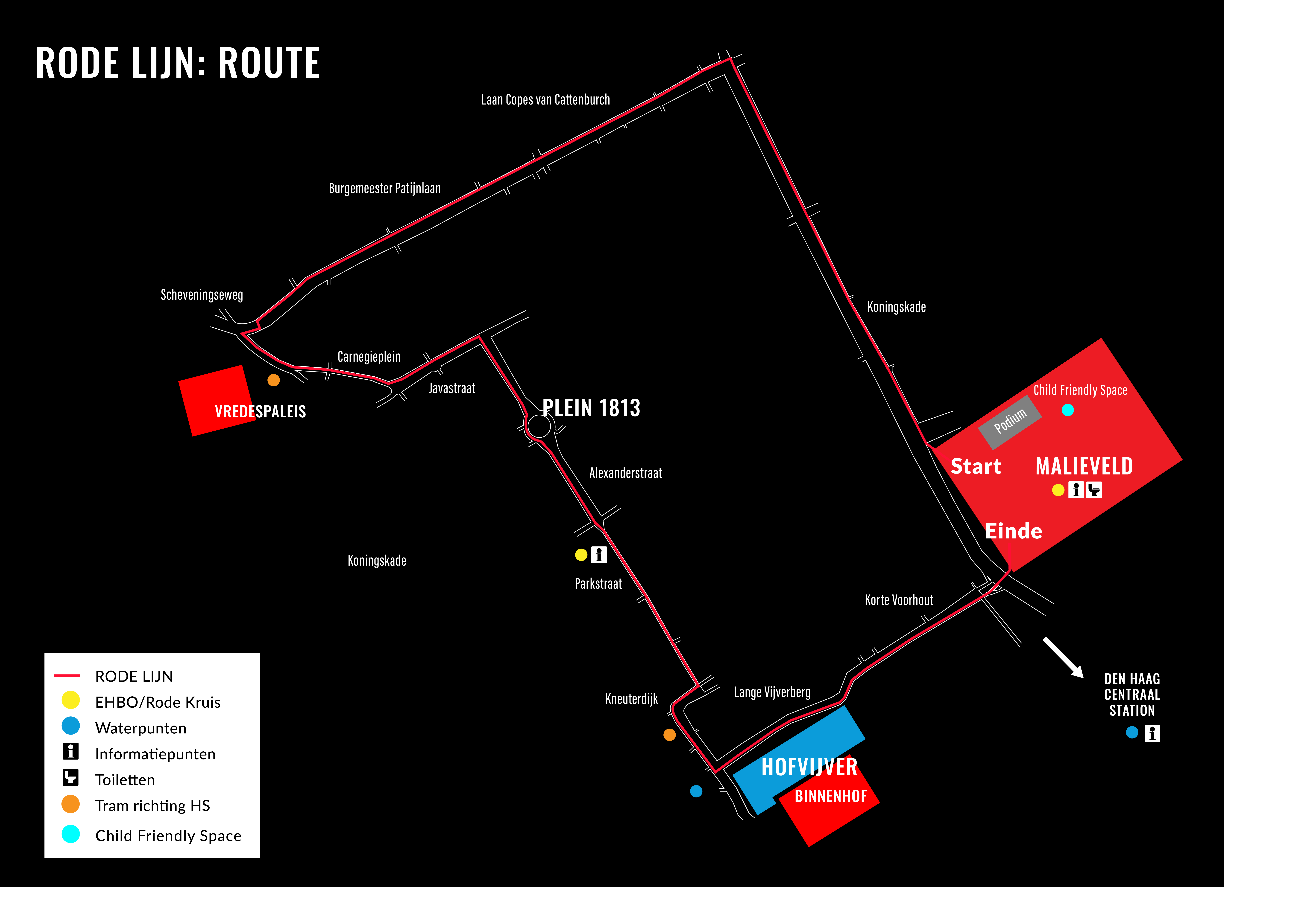 Route Rode Lijn 18 mei