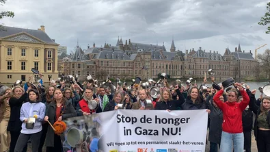 Protest bij Ministerraad