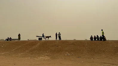 Grensovergang bij Zuid-Soedan