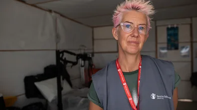 Kinderverpleegkundige Becky in Gaza