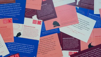 Protest kaarten bezuiniging ontwikkelingssamenwerking