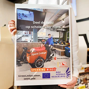 Poster van plan deelfietsen