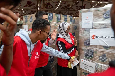 Hulp voor Gaza in Egypte