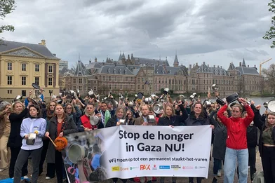 Protest bij Ministerraad