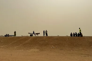 Grensovergang bij Zuid-Soedan