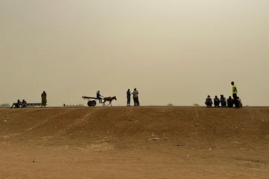 Grensovergang bij Zuid-Soedan