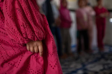 Shadi in een kindvriendelijke ruimte