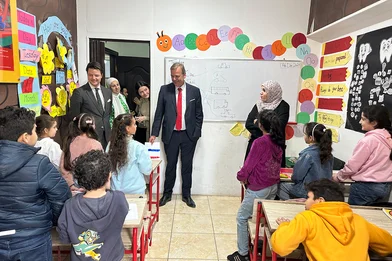 Nederlandse ambassade in de school in Egypte