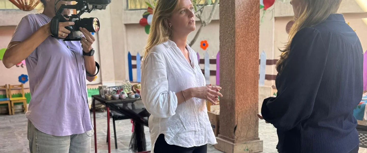 Julia in Egypte met de NOS
