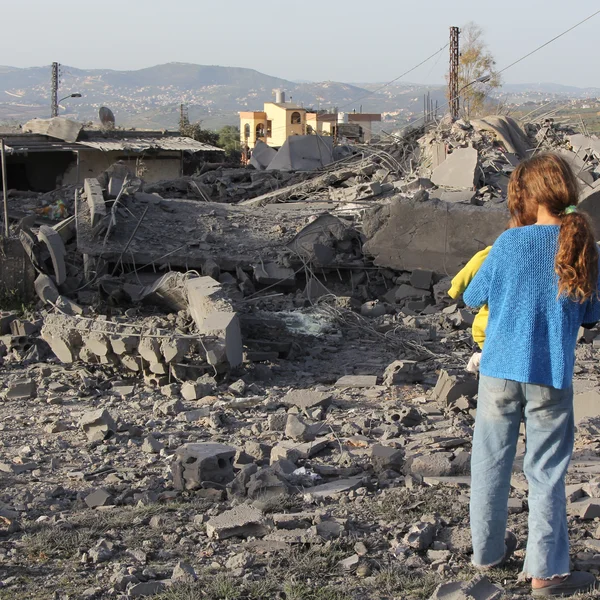 Child in village in South Lebanon