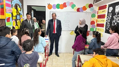 Nederlandse ambassade in de school in Egypte
